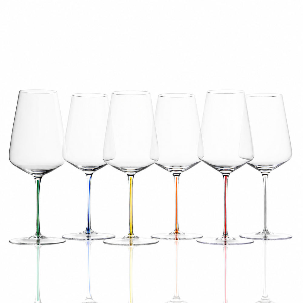 Universal Premium Wine Glass 540ml Color Stem (Box of 2)