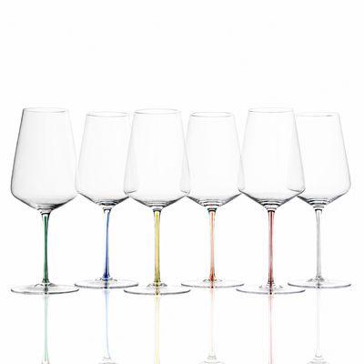 Universal Premium Wine Glass 540ml Color Stem (Box of 2)