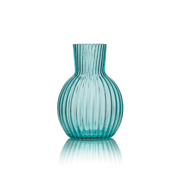 Aquamarine Glass Decanter | Large Aquamarine Decanter | SKLO PTE LTD