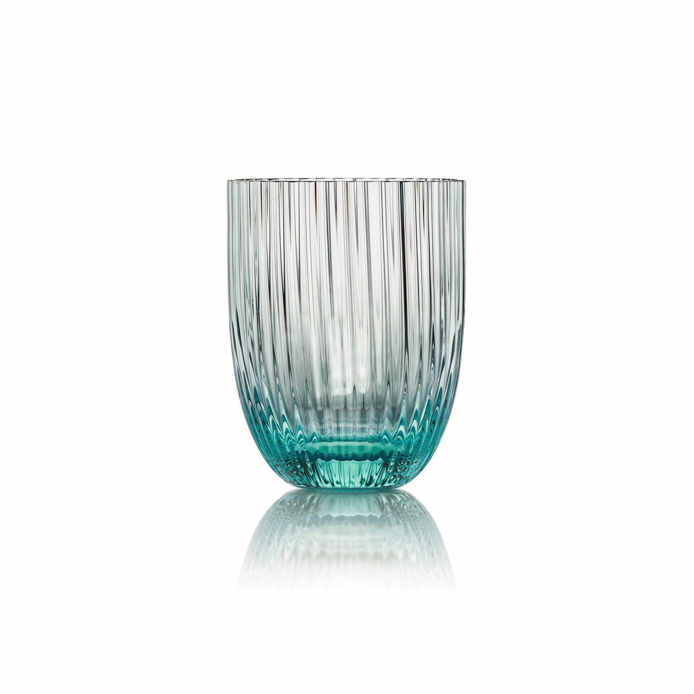 Aquamarine Glass Tumbler | Stemless Wine Glass | SKLO PTE LTD