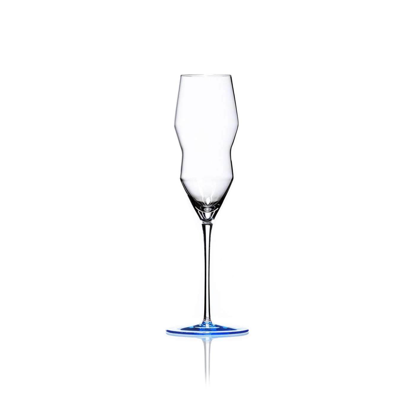 Light Blue Sparkling Glass | Light Blue Wine Glass | SKLO PTE LTD